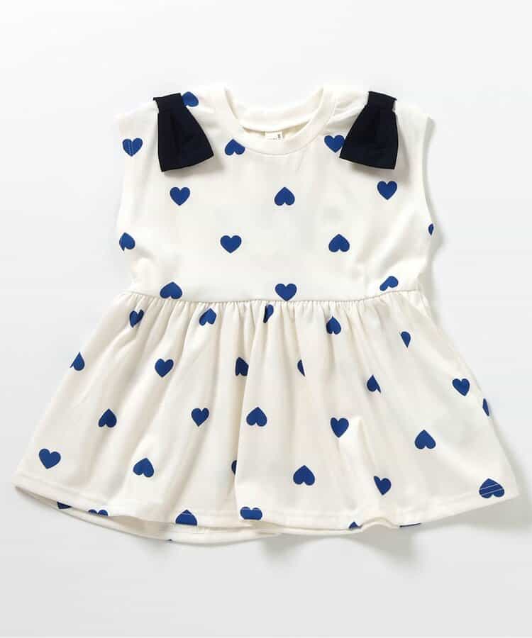 Japanese children's clothing apres les cours contact cool shoulder bow ruffle top 80-140cm girls summer TOPS 