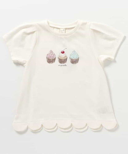 Japanese children's clothing apres les cours contact cool print top 80-140cm girls summer TOPS 
