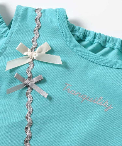 Japanese children's clothing apres les cours Shellmotif contact cool shell pocket top 80-140cm girls summer TOPS 