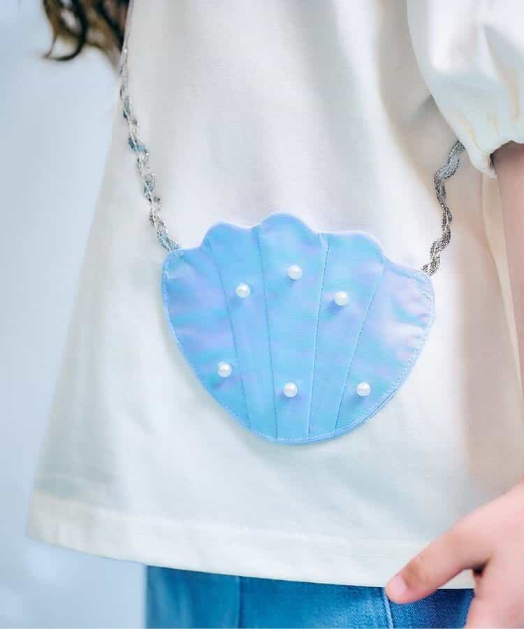 Japanese children's clothing apres les cours Shellmotif contact cool shell pocket top 80-140cm girls summer TOPS 