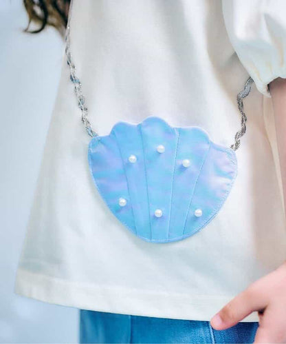 Japanese children's clothing apres les cours Shellmotif contact cool shell pocket top 80-140cm girls summer TOPS 