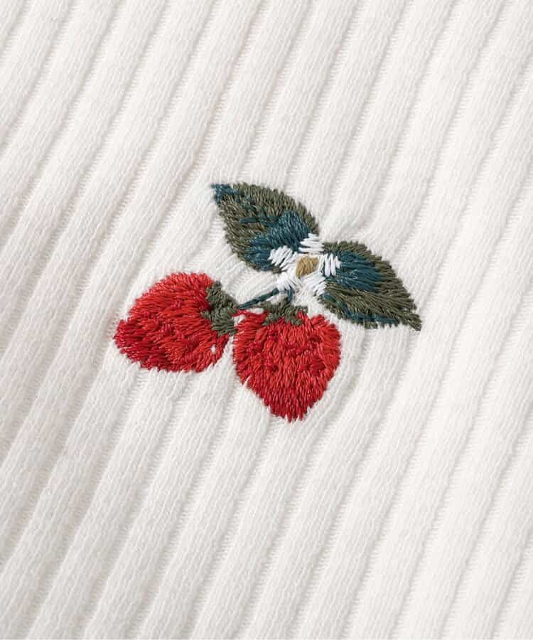 Japanese children's clothing apres les cours fruit pattern embroidered top 80-140cm girls summer TOPS 