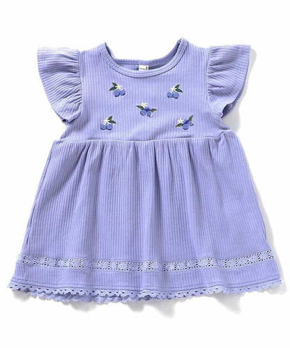 Japanese children's clothing apres les cours fruit pattern embroidered top 80-140cm girls summer TOPS 