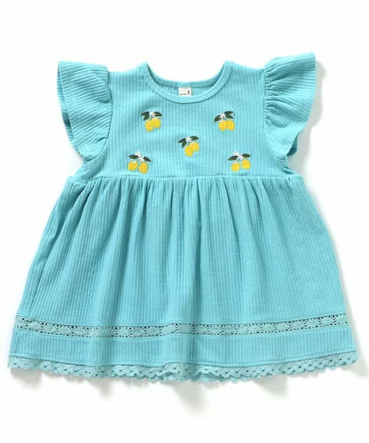 Japanese children's clothing apres les cours fruit pattern embroidered top 80-140cm girls summer TOPS 