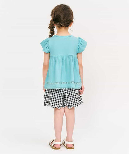Japanese children's clothing apres les cours fruit pattern embroidered top 80-140cm girls summer TOPS 