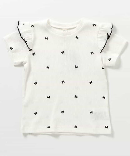Japanese children's clothing apres les cours lace sleeve top 80-140cm girls summer TOPS 
