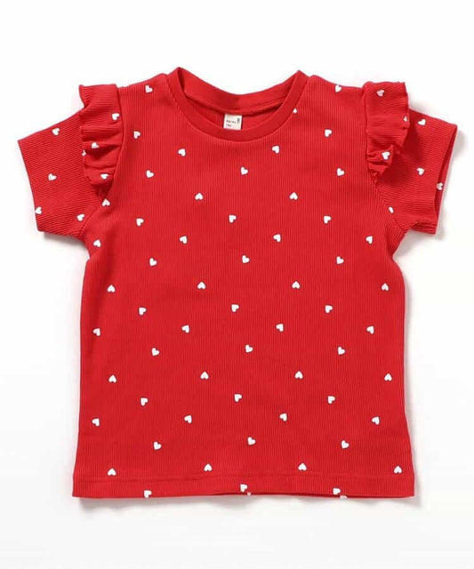Japanese children's clothing apres les cours lace sleeve top 80-140cm girls summer TOPS 