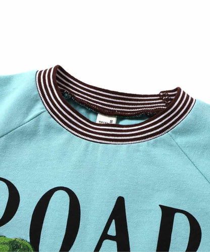 日本童裝 apres les cours 恐龍與消防車圖案刺繡上衣 80-130cm 男童款 夏季 TOPS