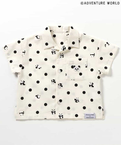 Japanese children's clothing apres les cours x Adventure World parent-child shirt 80-130cm boys/girls summer TOPS 