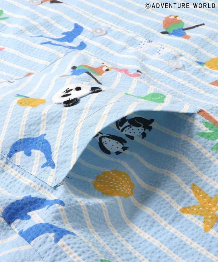 Japanese children's clothing apres les cours x Adventure World parent-child shirt ML adult summer TOPS 