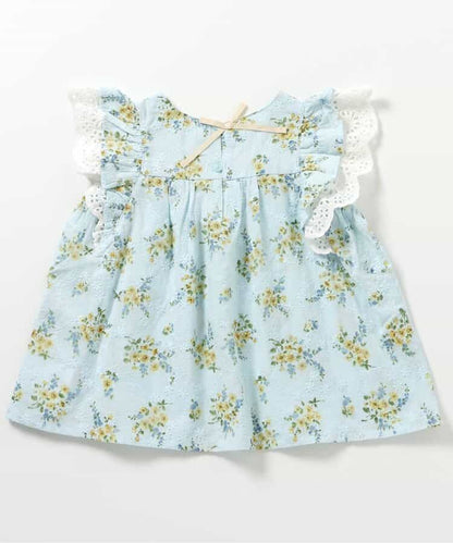 Japanese children's clothing apres les cours floral top 80-140cm girls summer TOPS 