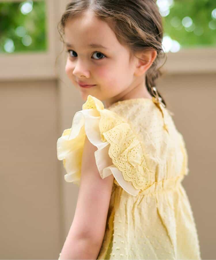 Japanese children's clothing apres les cours heart-shaped/sunflower embroidered top 80-140cm girls summer TOPS 
