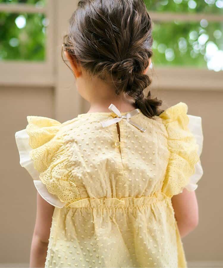 Japanese children's clothing apres les cours heart-shaped/sunflower embroidered top 80-140cm girls summer TOPS 