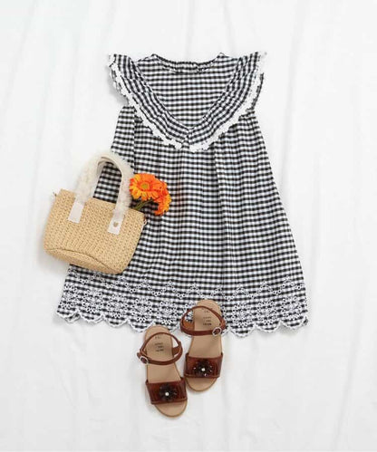 Japanese children's clothing apres les cours ruffled lace dress 80-140cm girls summer dresses 