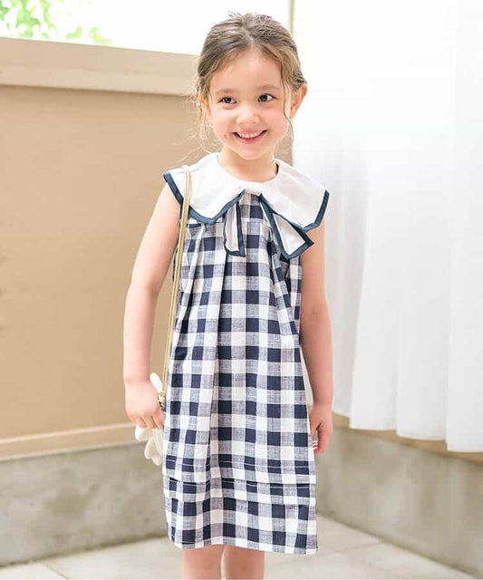Japanese children's clothing apres les cours bow sailor style dress 80-140cm girls summer dresses 