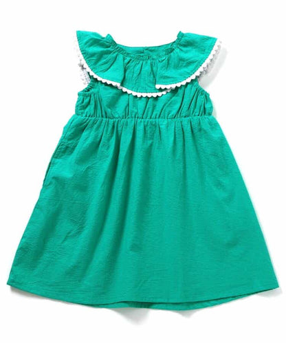 Japanese children's clothing apres les cours heart-shaped lace ruffle dress 80-140cm girls summer dresses 
