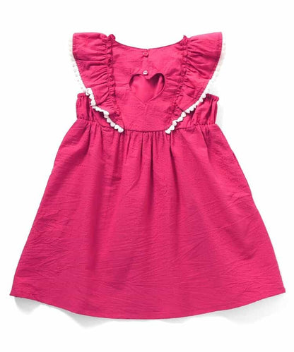 Japanese children's clothing apres les cours heart-shaped lace ruffle dress 80-140cm girls summer dresses 