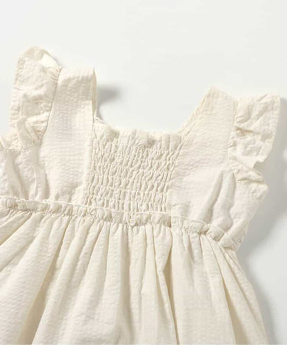 Japanese children's clothing apres les cours crochet heart and daisy embroidered dress 80-140cm girls summer dresses 