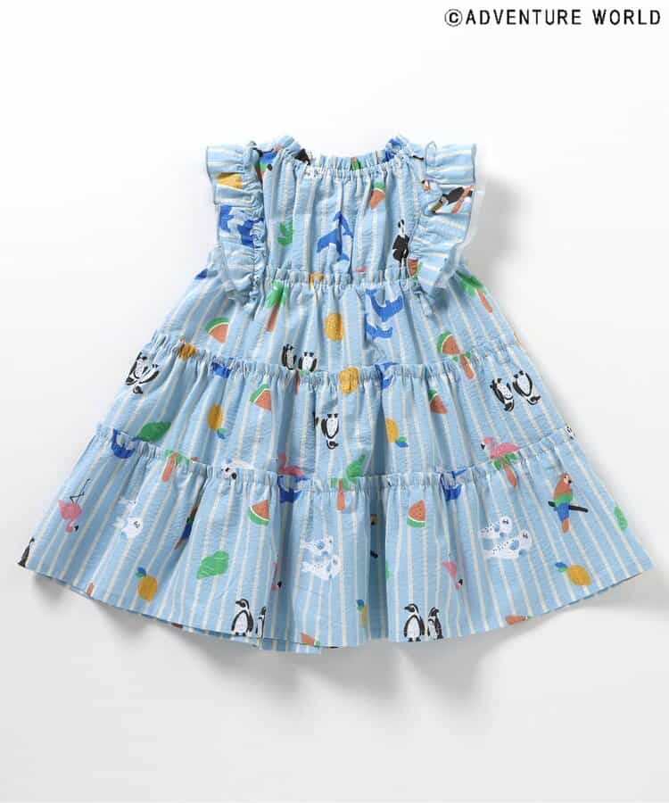 Japanese children's clothing apres les cours x Adventure World lace vest dress 80-130cm girls summer dresses 