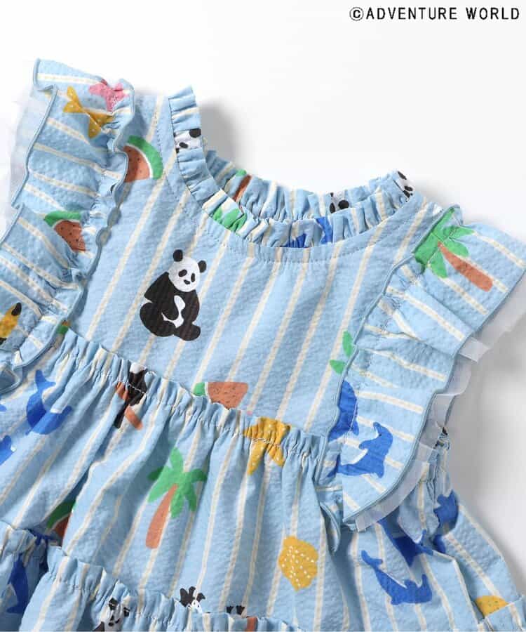 Japanese children's clothing apres les cours x Adventure World lace vest dress 80-130cm girls summer dresses 