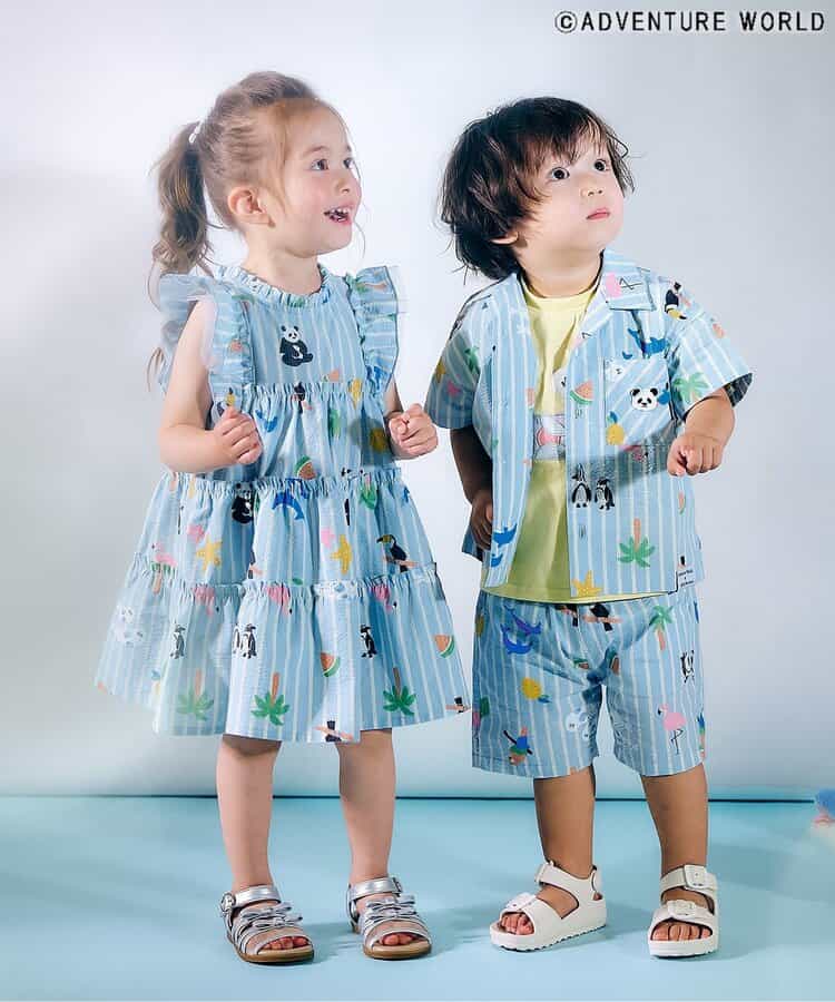 Japanese children's clothing apres les cours x Adventure World lace vest dress 80-130cm girls summer dresses 