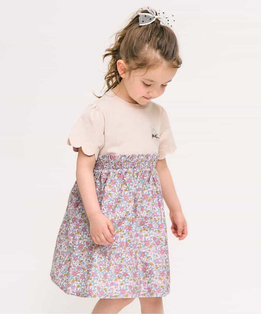 Japanese children's clothing apres les cours patchwork dress 80-140cm girls summer dresses 