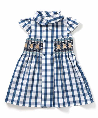 Japanese children's clothing apres les cours × tiny bear shirt dress 80-120cm girls summer dresses 