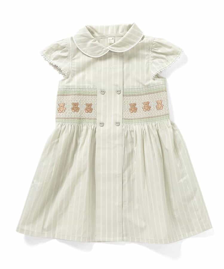 Japanese children's clothing apres les cours × tiny bear shirt dress 80-120cm girls summer dresses 