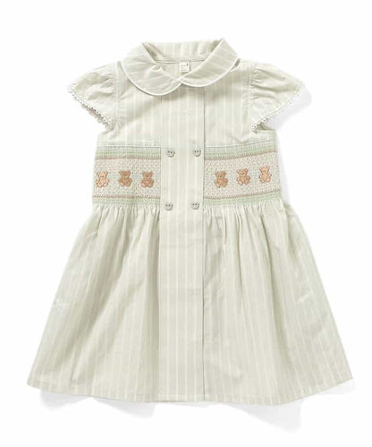 Japanese children's clothing apres les cours × tiny bear shirt dress 80-120cm girls summer dresses 