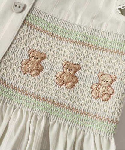 Japanese children's clothing apres les cours × tiny bear shirt dress 80-120cm girls summer dresses 