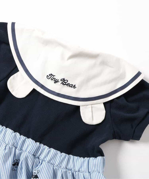 日本童裝 apres les cours × tiny bear 水手風連身裙 80-120cm 女童款 夏季 DRESSES