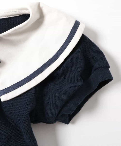 日本童裝 apres les cours × tiny bear 水手風連身裙 80-120cm 女童款 夏季 DRESSES