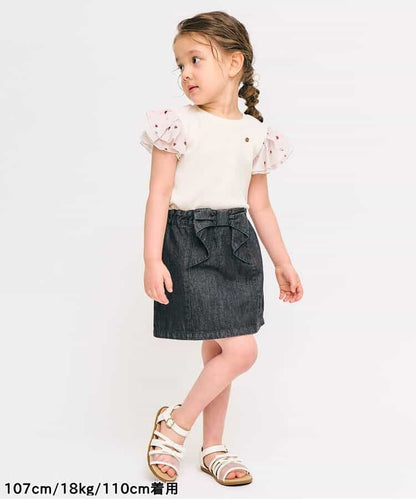 2Way Japanese children's clothing, two-piece bow skirt, 80-140cm, summer SKIRTS for girls 