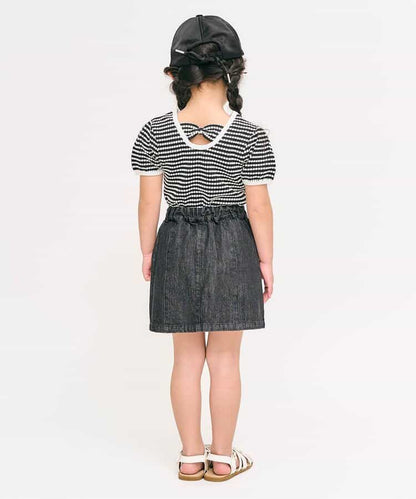 2Way Japanese children's clothing, two-piece bow skirt, 80-140cm, summer SKIRTS for girls 