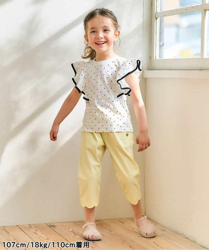 Japanese children's clothing apres les cours contact cool lace casual pants 80-140cm girls summer PANTS 