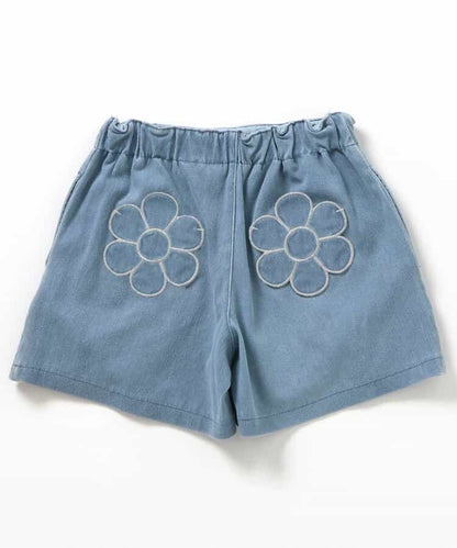 Japanese children's clothing apres les cours floral pocket shorts 80-140cm girls summer PANTS 