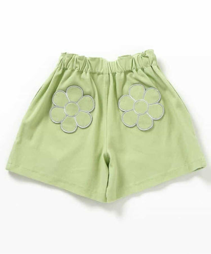 Japanese children's clothing apres les cours floral pocket shorts 80-140cm girls summer PANTS 