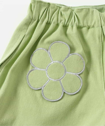Japanese children's clothing apres les cours floral pocket shorts 80-140cm girls summer PANTS 