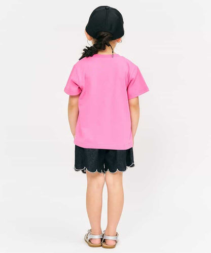 Japanese children's clothing apres les cours casual heart-shaped pocket shirt 80-130cm boys/girls summer TOPS 