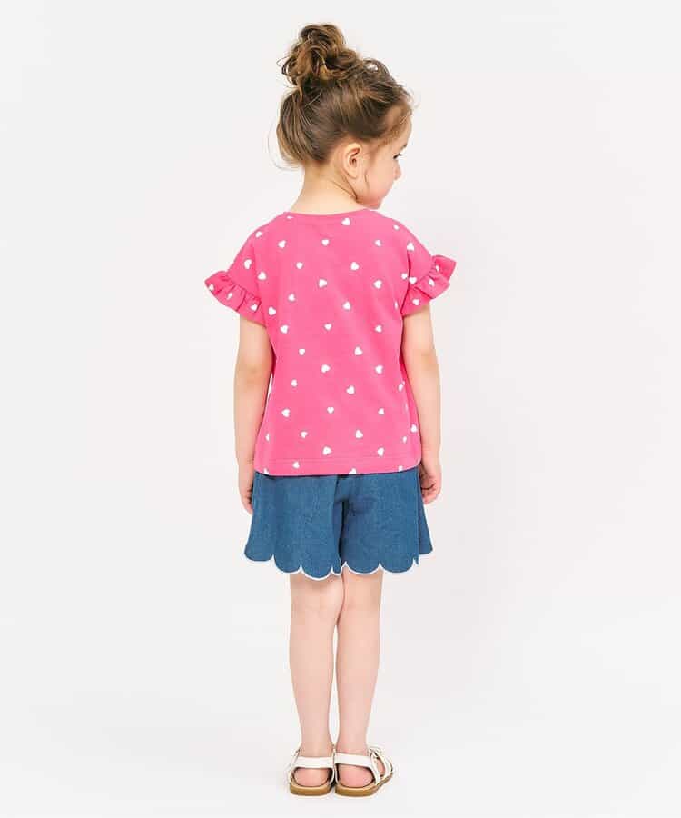 Japanese children's clothing apres les cours casual heart-shaped pocket shirt 80-130cm boys/girls summer TOPS 