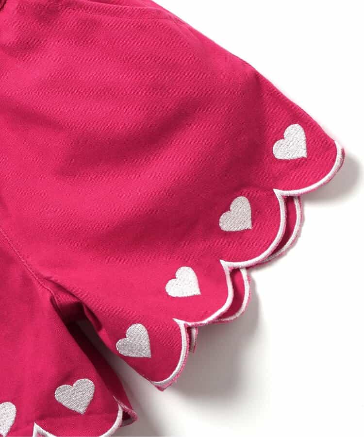 Japanese children's clothing apres les cours casual heart-shaped pocket shirt 80-130cm boys/girls summer TOPS 