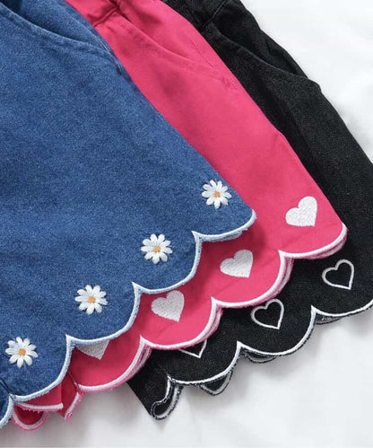 Japanese children's clothing apres les cours casual heart-shaped pocket shirt 80-130cm boys/girls summer TOPS 