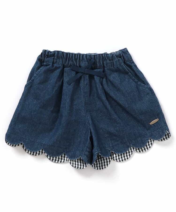 Japanese children's clothing apres les cours scalloped shorts 80-140cm girls summer PANTS 
