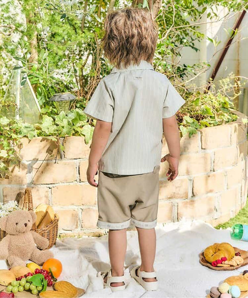 日本童裝 apres les cours × tiny bear 休閒短褲 80-120cm 男童款 夏季 PANTS