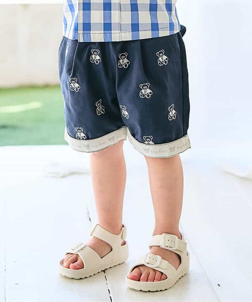 日本童裝 apres les cours × tiny bear 休閒短褲 80-120cm 男童款 夏季 PANTS