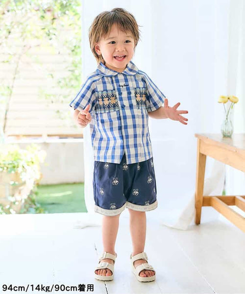 日本童裝 apres les cours × tiny bear 休閒短褲 80-120cm 男童款 夏季 PANTS