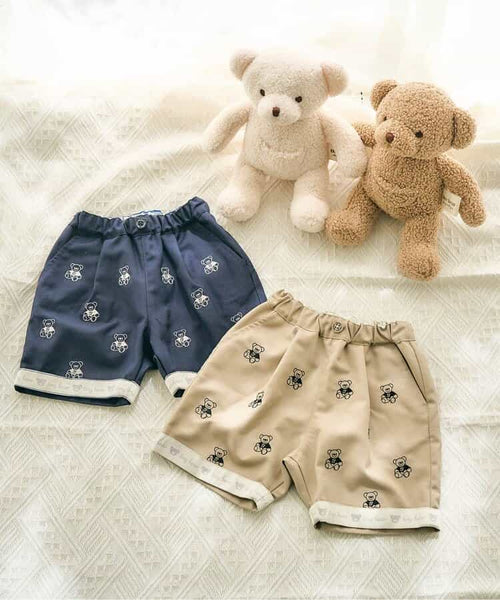 日本童裝 apres les cours × tiny bear 休閒短褲 80-120cm 男童款 夏季 PANTS