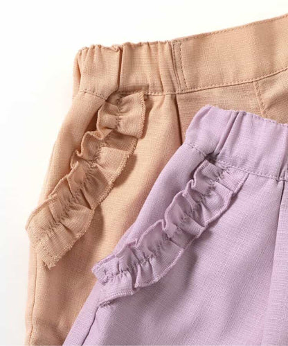 Japanese children's clothing apres les cours lace pocket shorts 80-140cm girls summer PANTS 