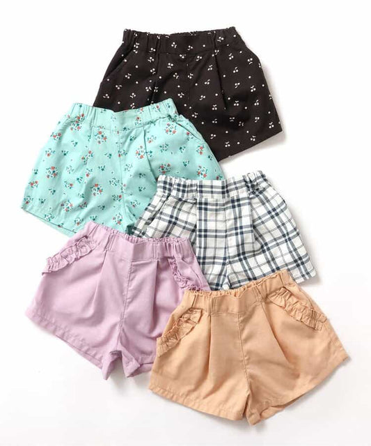 Japanese children's clothing apres les cours lace pocket shorts 80-140cm girls summer PANTS 