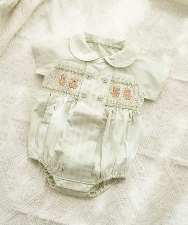 日本童裝 apres les cours × tiny bear 連衣 80-130cm 女童款 初生嬰兒 夏季 Jumpsuit